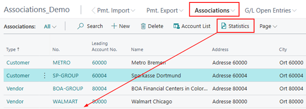 Action Assoc. Statistics