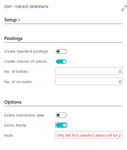 Create Masses of Entries