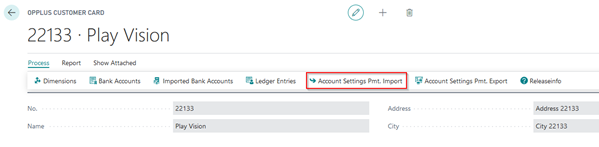 Acc. Settings Account Card