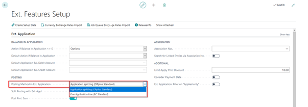 Posting method setup