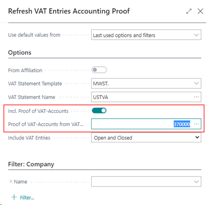 Include Proof of VAT-Accounts