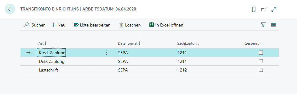 Setting up Transit Accounts