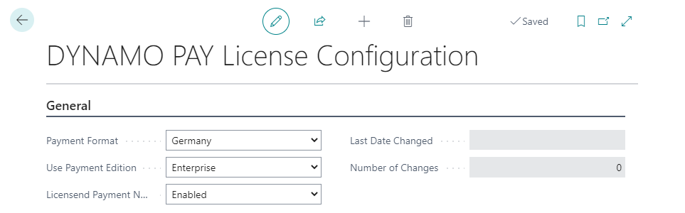 DYNAMO PAY License Configuration